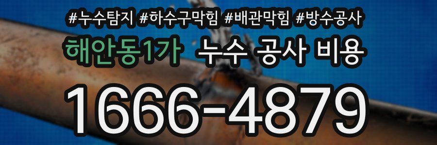 해안동1가 누수 공사 비용