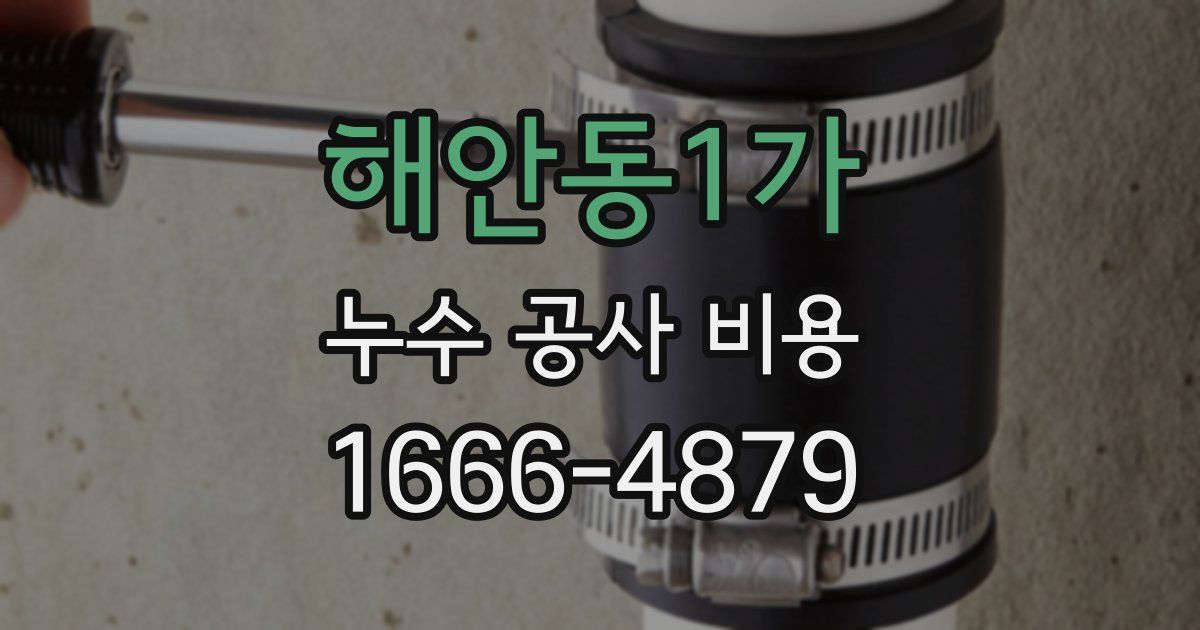 해안동1가 누수 공사 비용