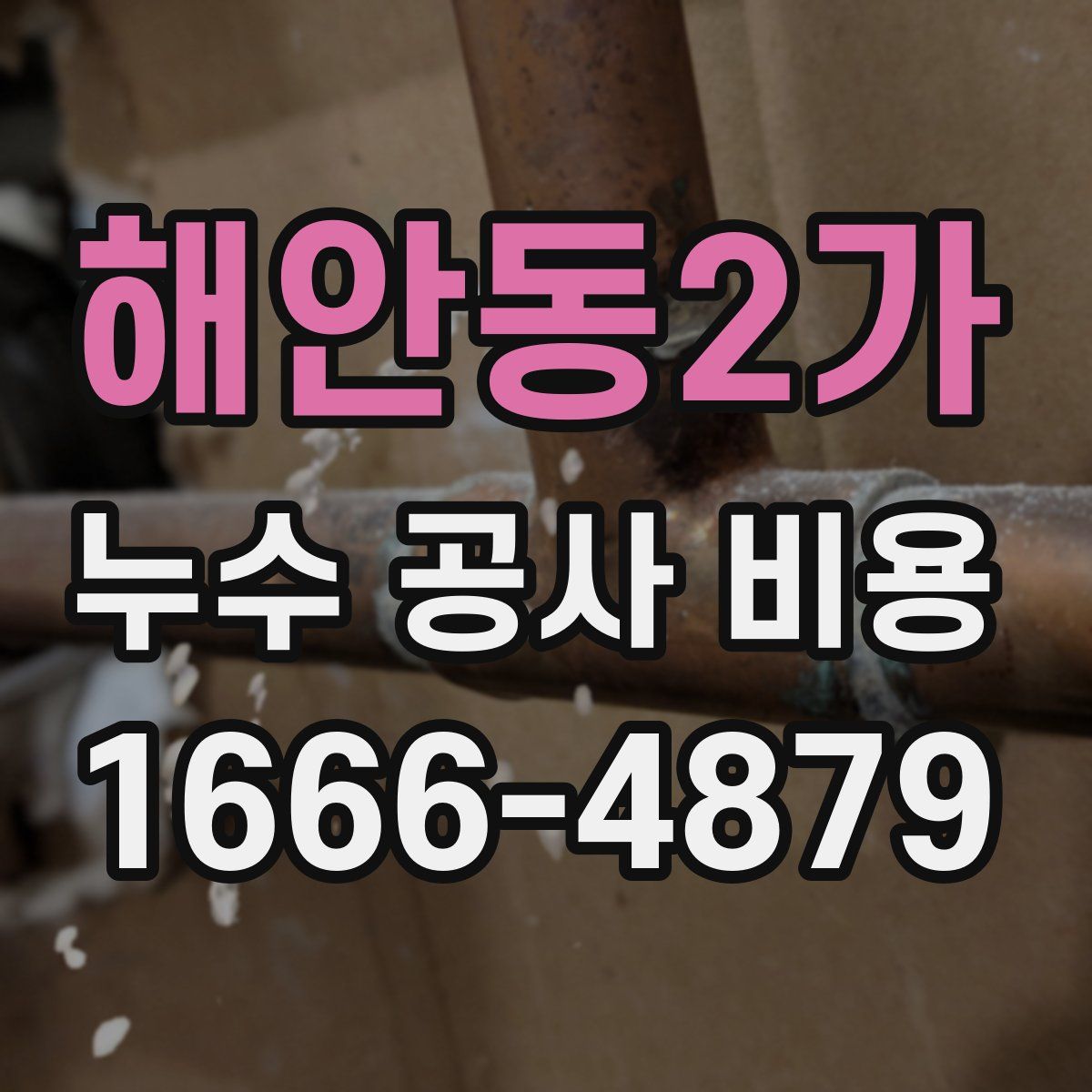 해안동2가 누수 공사 비용