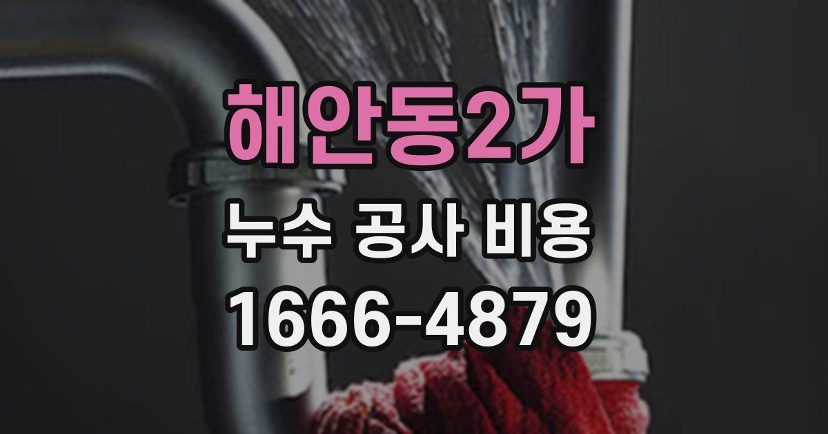 해안동2가 누수 공사 비용
