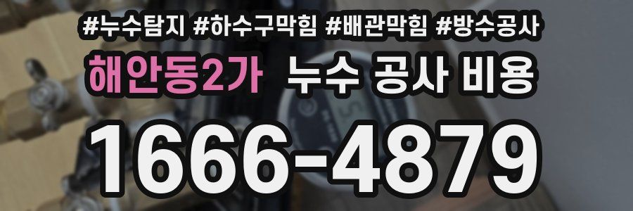 해안동2가 누수 공사 비용