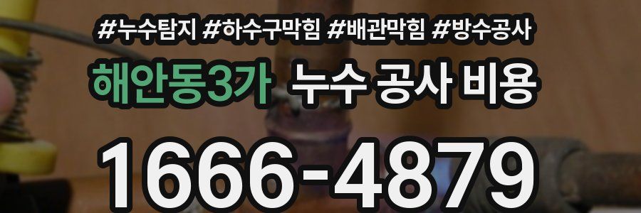 해안동3가 누수 공사 비용
