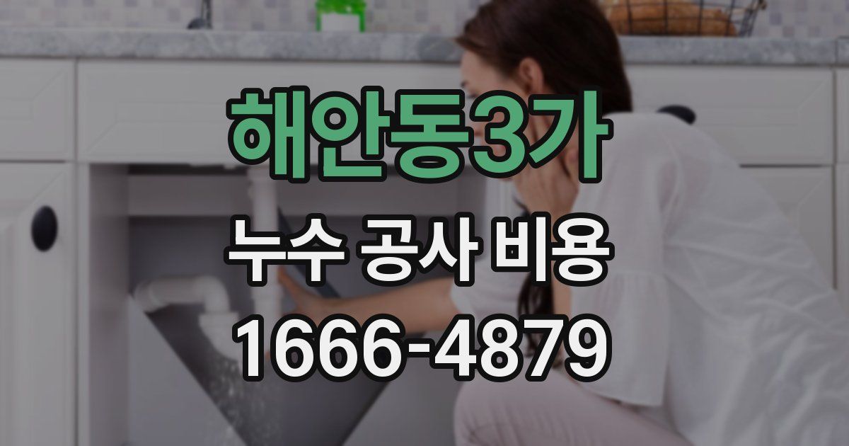 해안동3가 누수 공사 비용