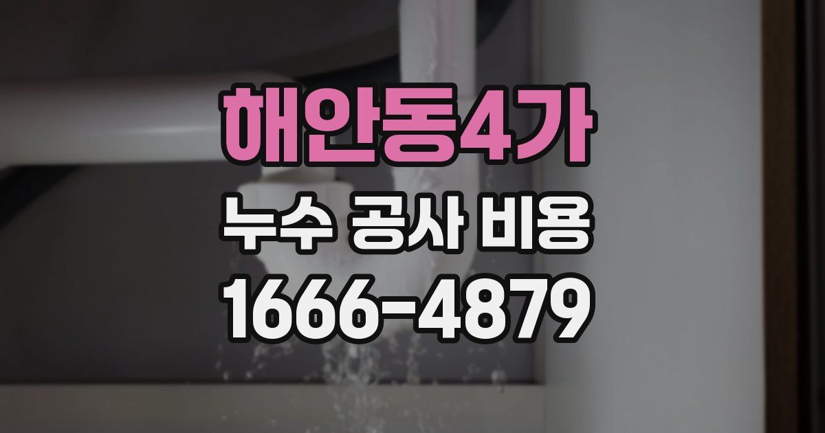 해안동4가 누수 공사 비용