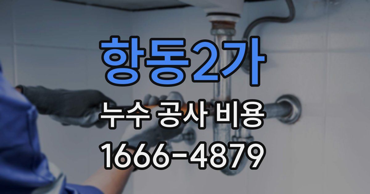 항동2가 누수 공사 비용