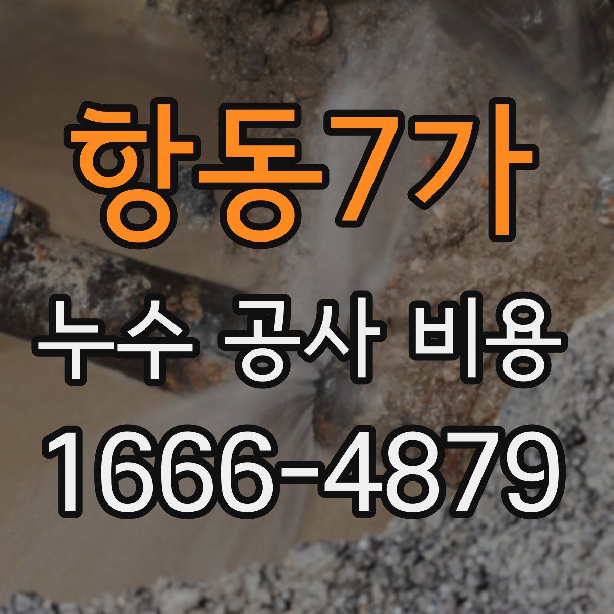 항동7가 누수 공사 비용