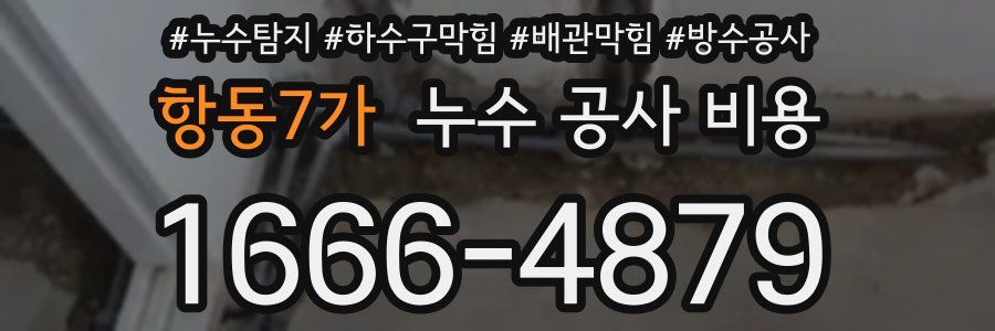 항동7가 누수 공사 비용