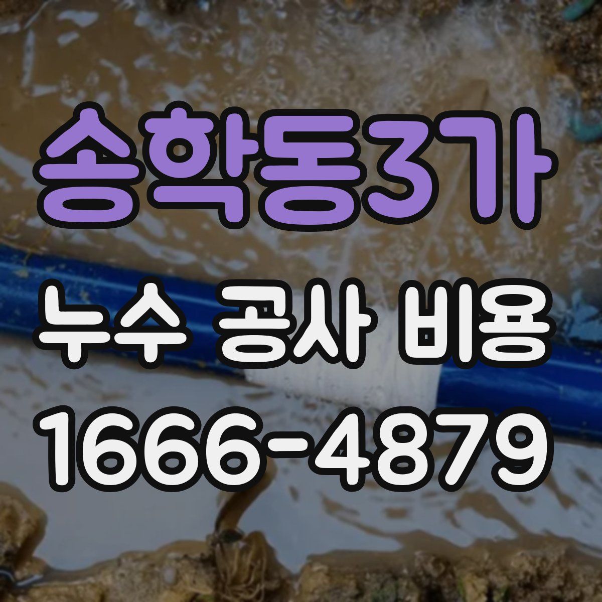 송학동3가 누수 공사 비용