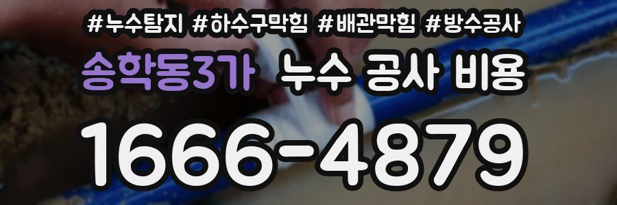송학동3가 누수 공사 비용