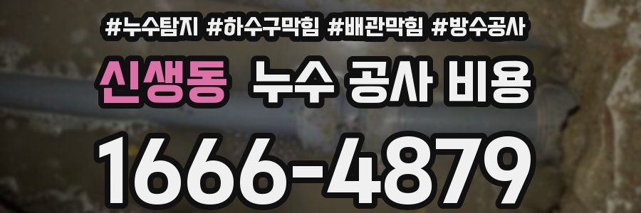 신생동 누수 공사 비용