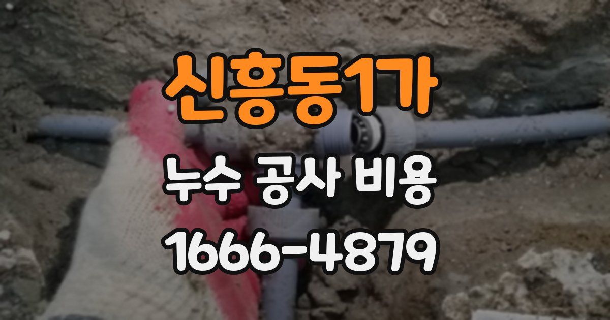 신흥동1가 누수 공사 비용
