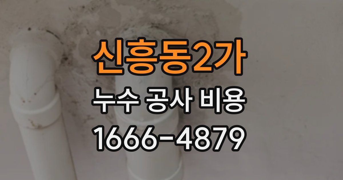 신흥동2가 누수 공사 비용