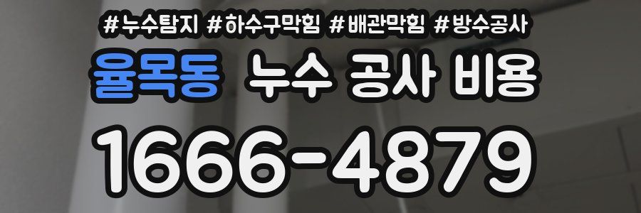 율목동 누수 공사 비용