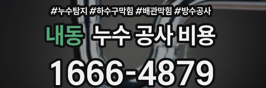 내동 누수 공사 비용