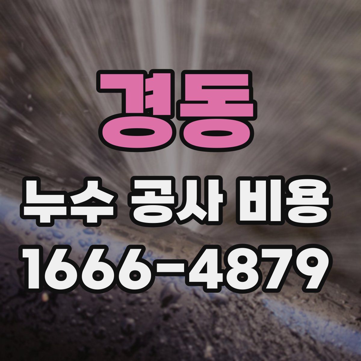경동 누수 공사 비용