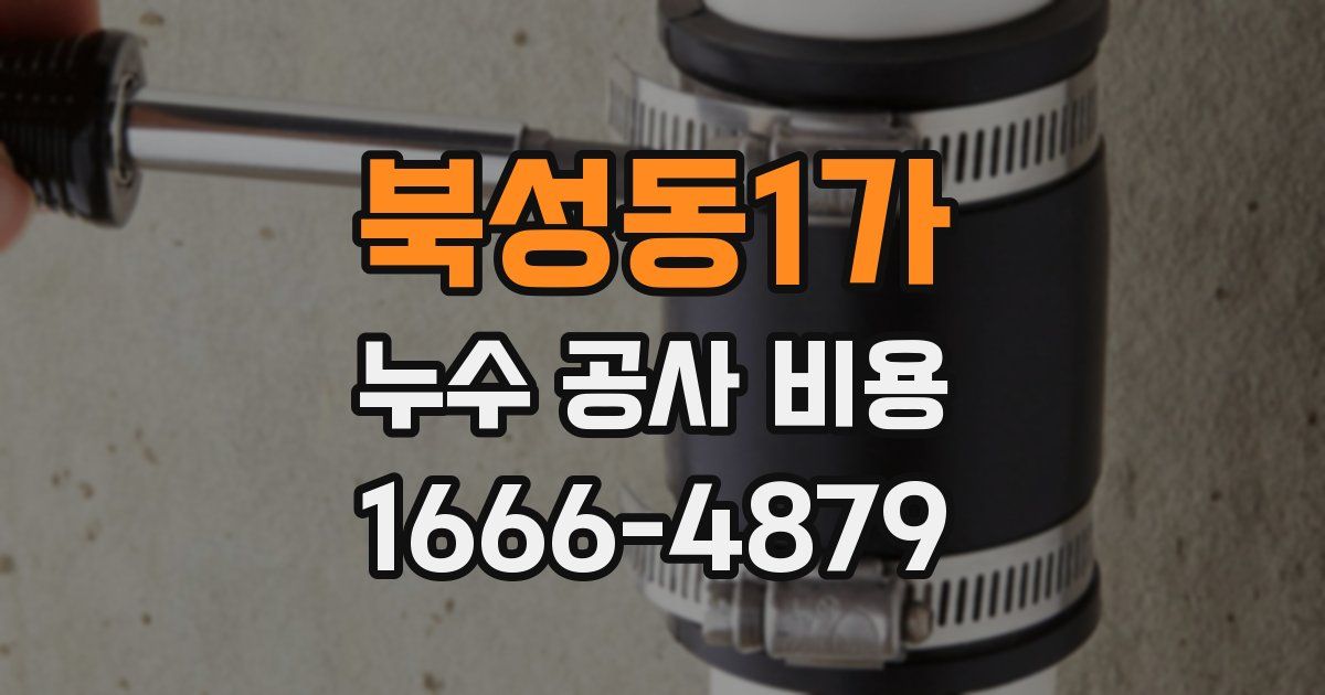 북성동1가 누수 공사 비용