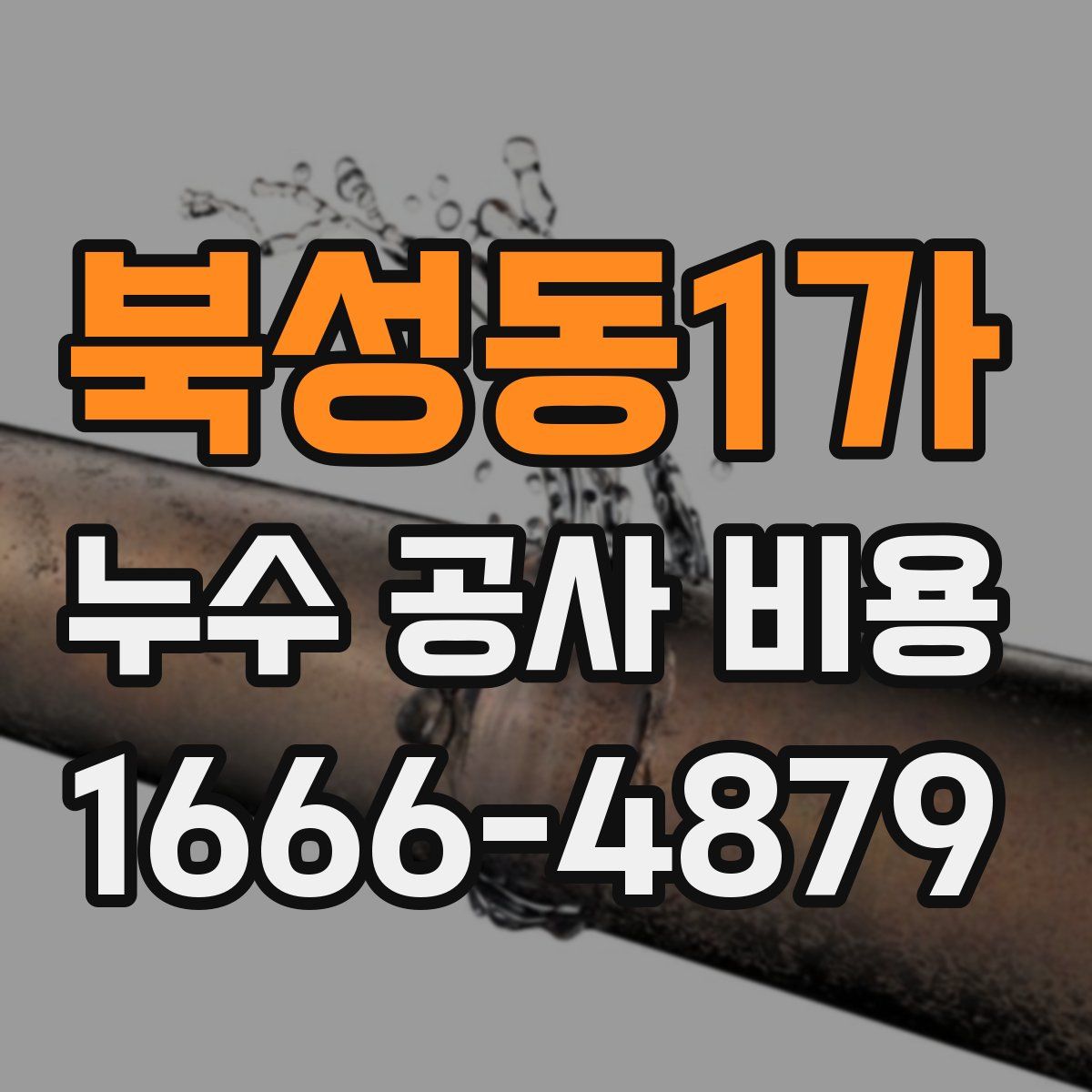 북성동1가 누수 공사 비용