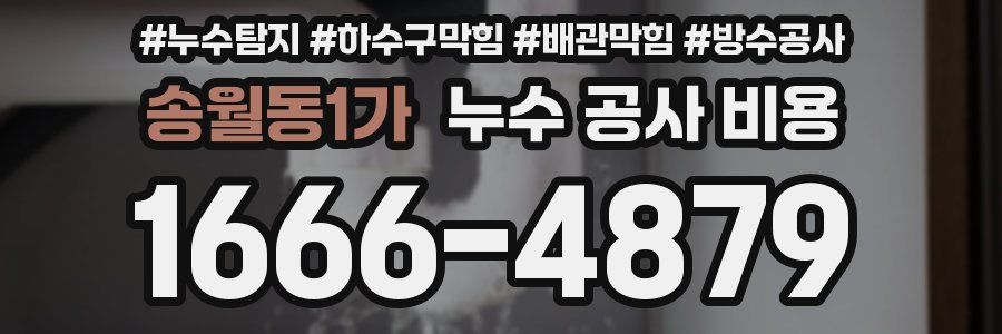 송월동1가 누수 공사 비용