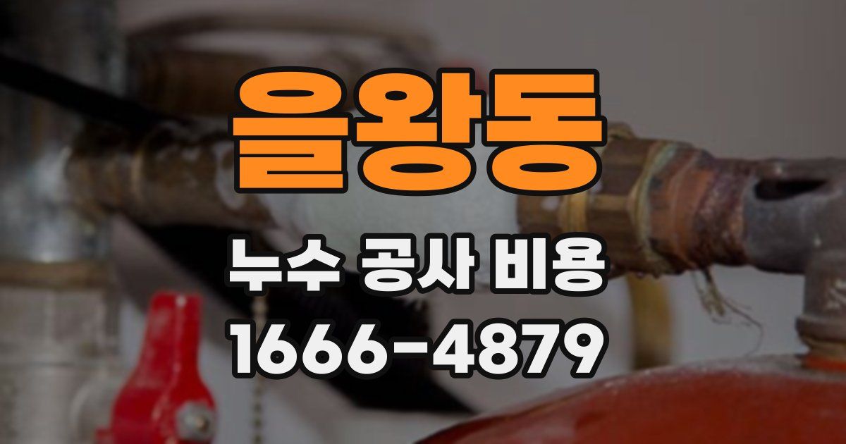 을왕동 누수 공사 비용
