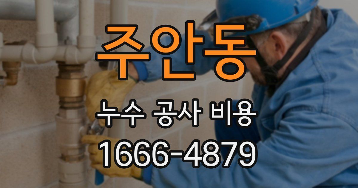 주안동 누수 공사 비용