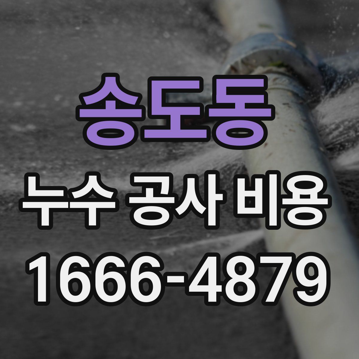 송도동 누수 공사 비용