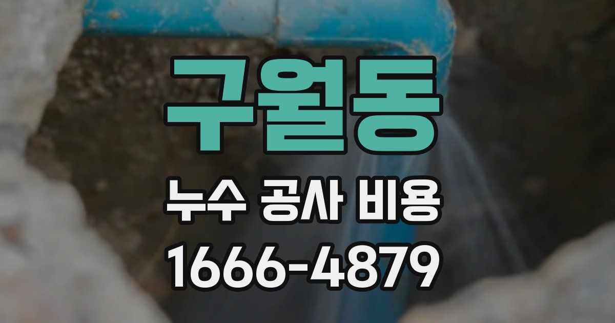 구월동 누수 공사 비용