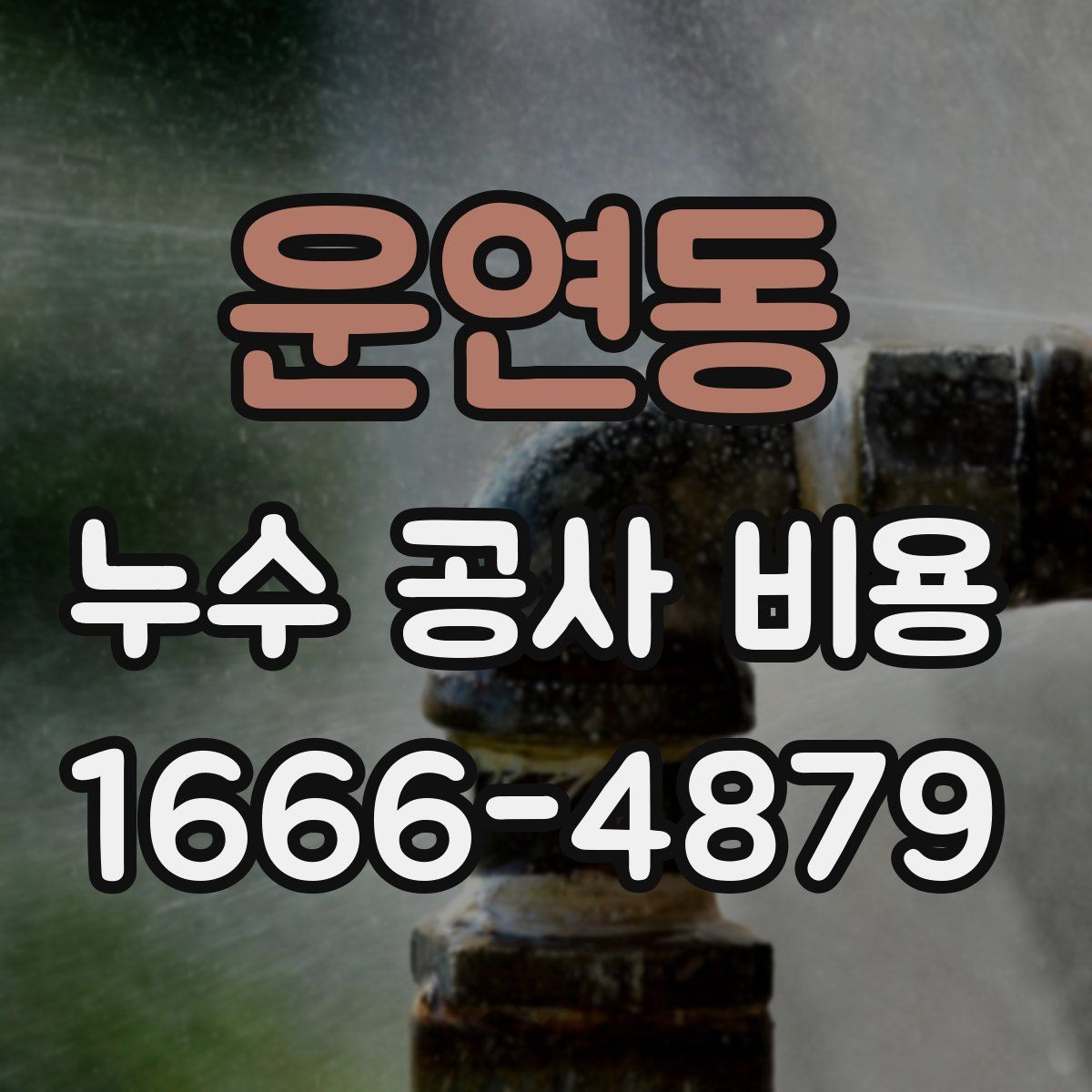 운연동 누수 공사 비용