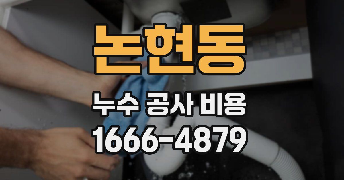 논현동 누수 공사 비용