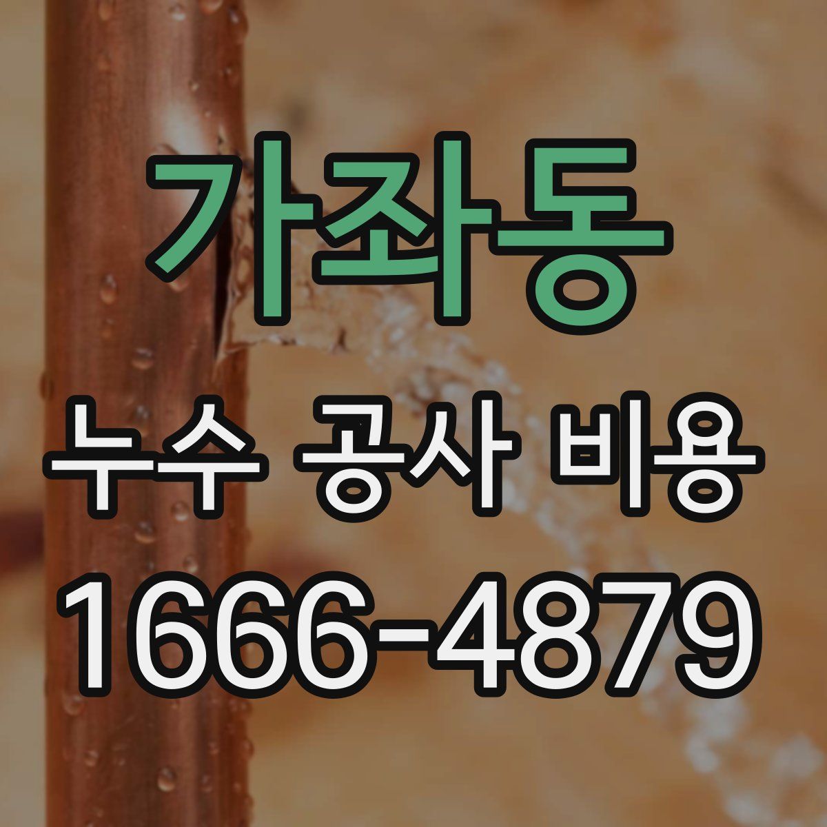 가좌동 누수 공사 비용