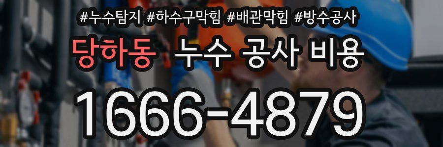당하동 누수 공사 비용