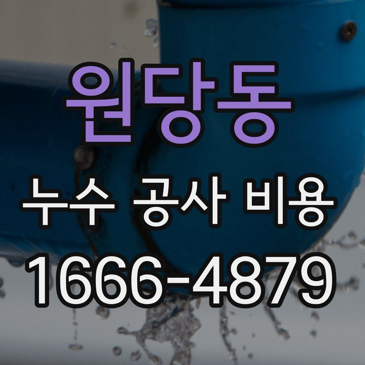 원당동 누수 공사 비용