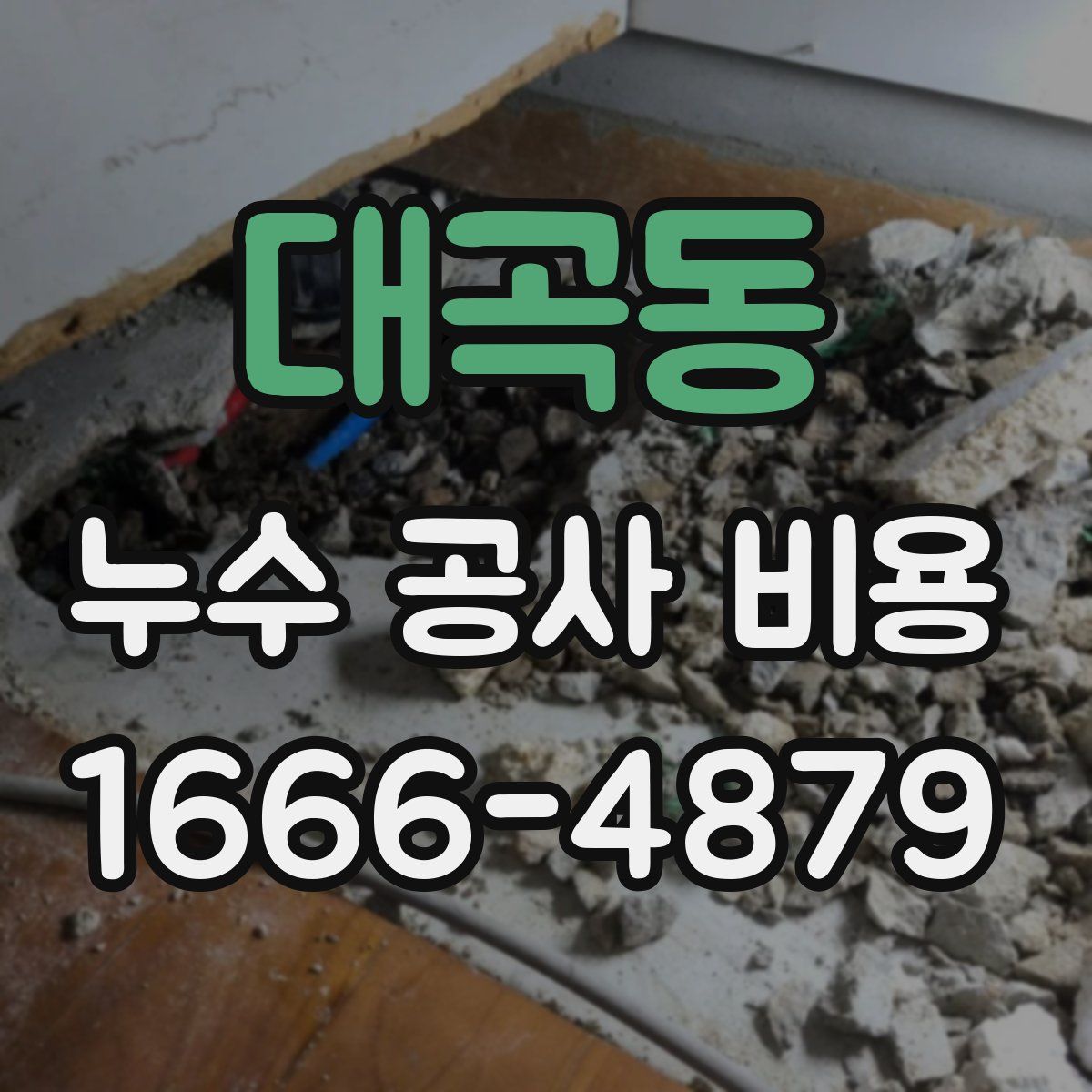 대곡동 누수 공사 비용