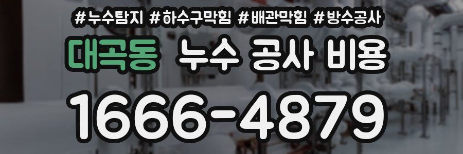 대곡동 누수 공사 비용