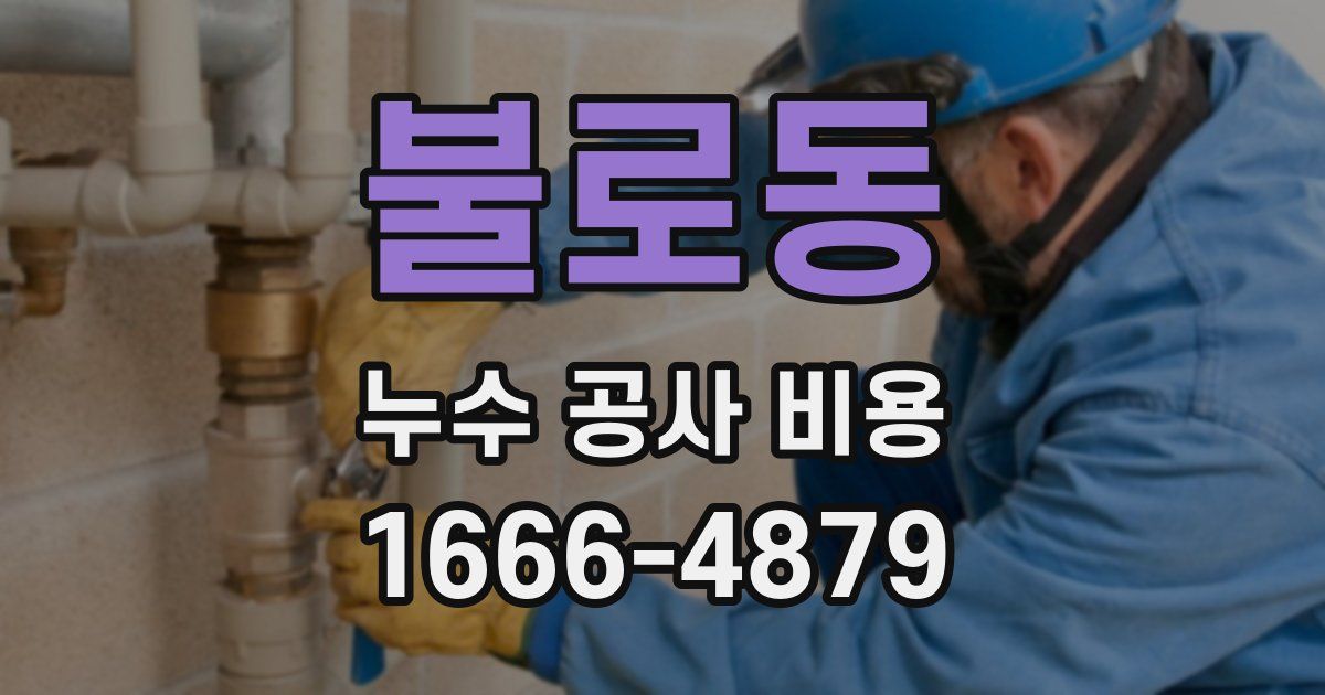 불로동 누수 공사 비용
