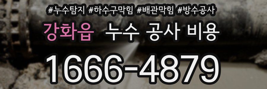 강화읍 누수 공사 비용