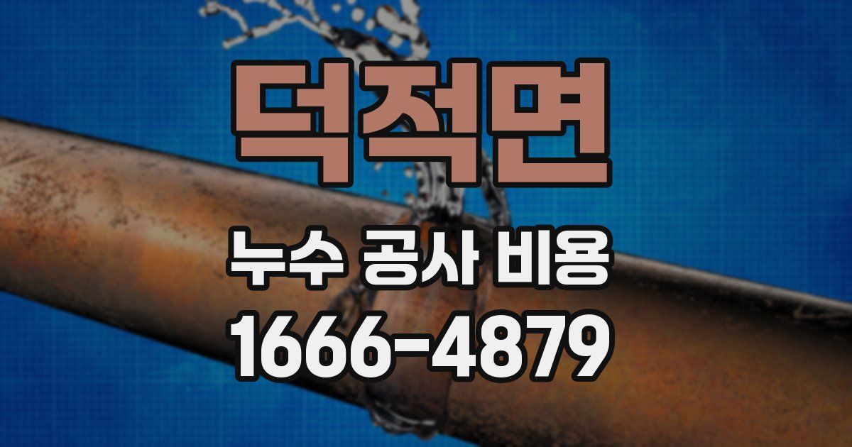 덕적면 누수 공사 비용