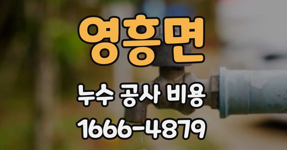 영흥면 누수 공사 비용