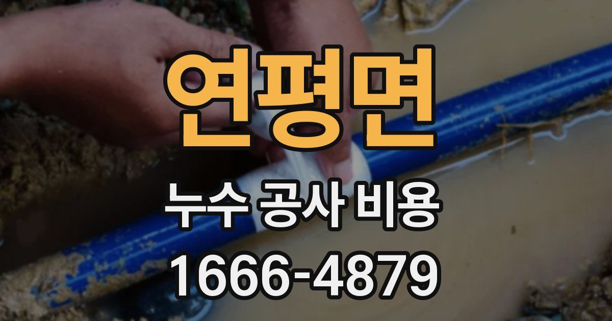 연평면 누수 공사 비용