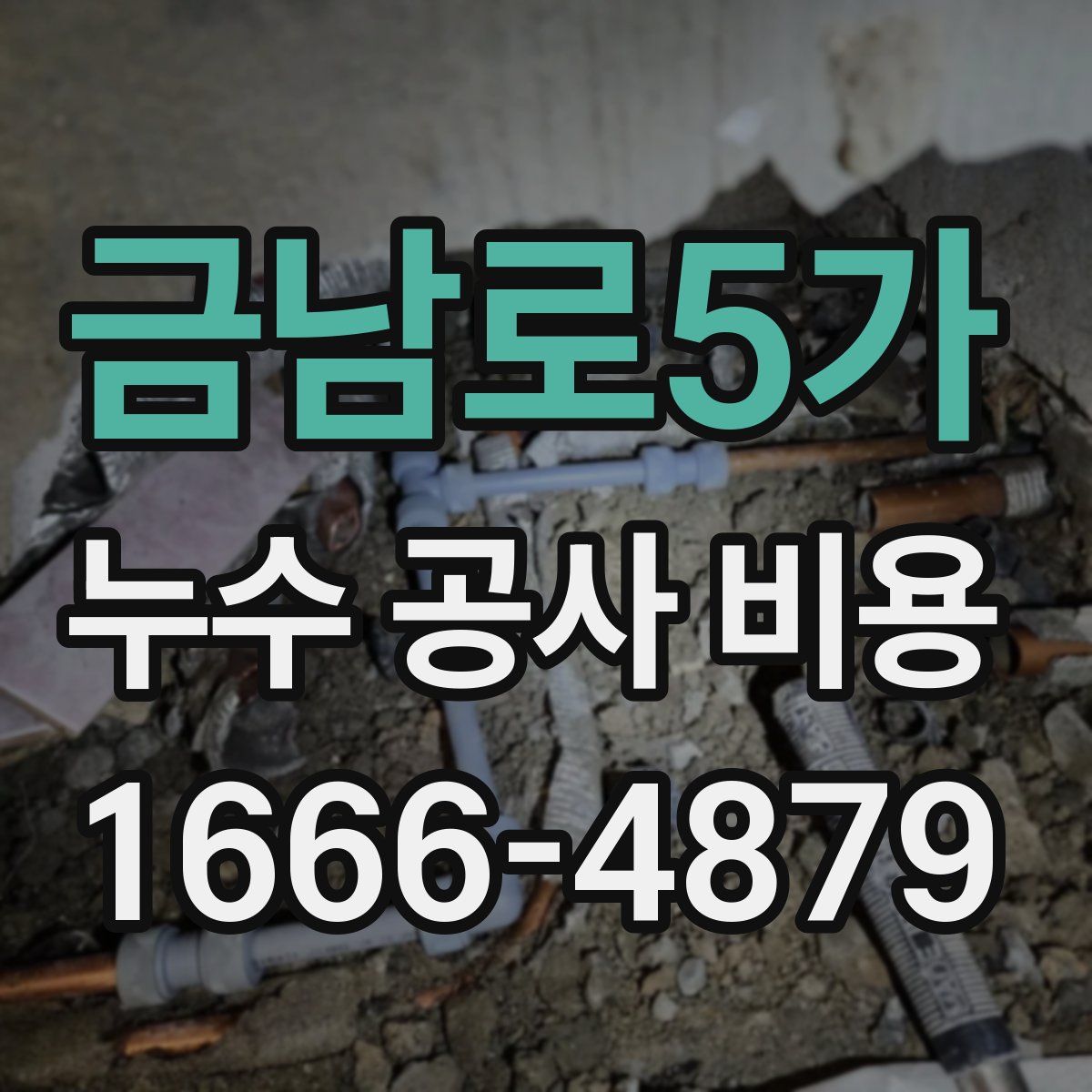 금남로5가 누수 공사 비용