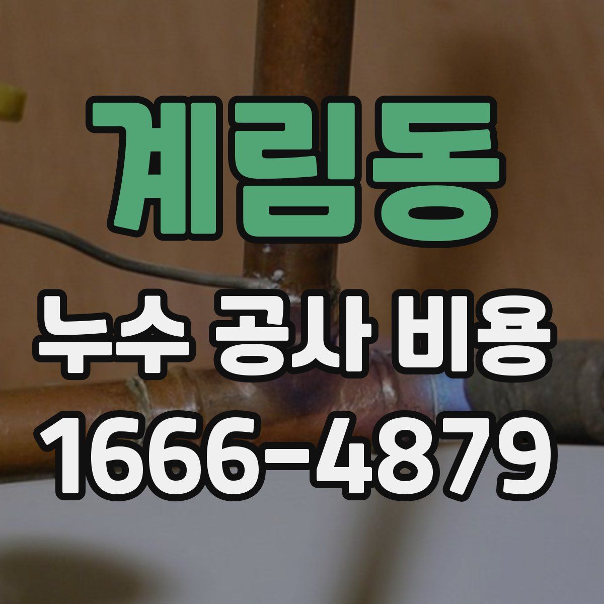 계림동 누수 공사 비용