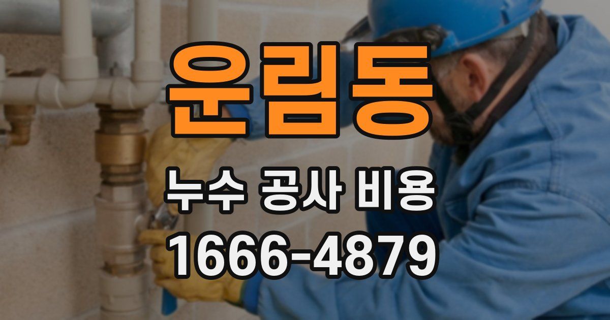 운림동 누수 공사 비용