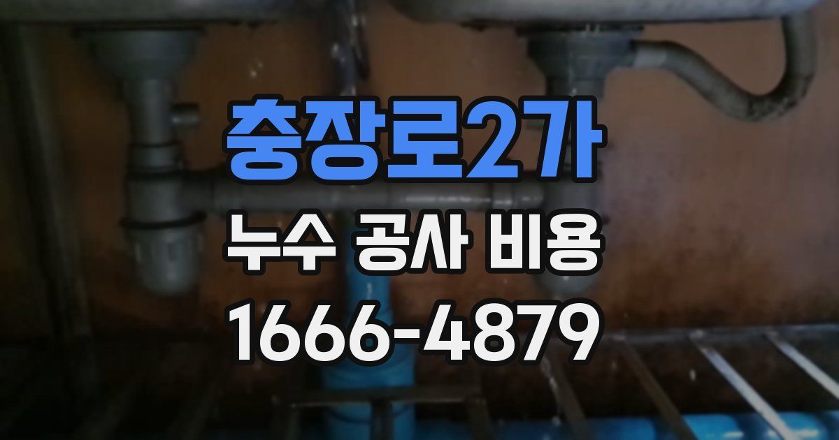 충장로2가 누수 공사 비용