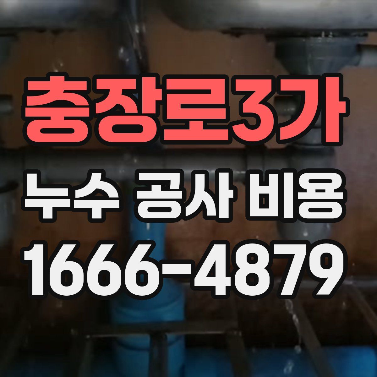 충장로3가 누수 공사 비용