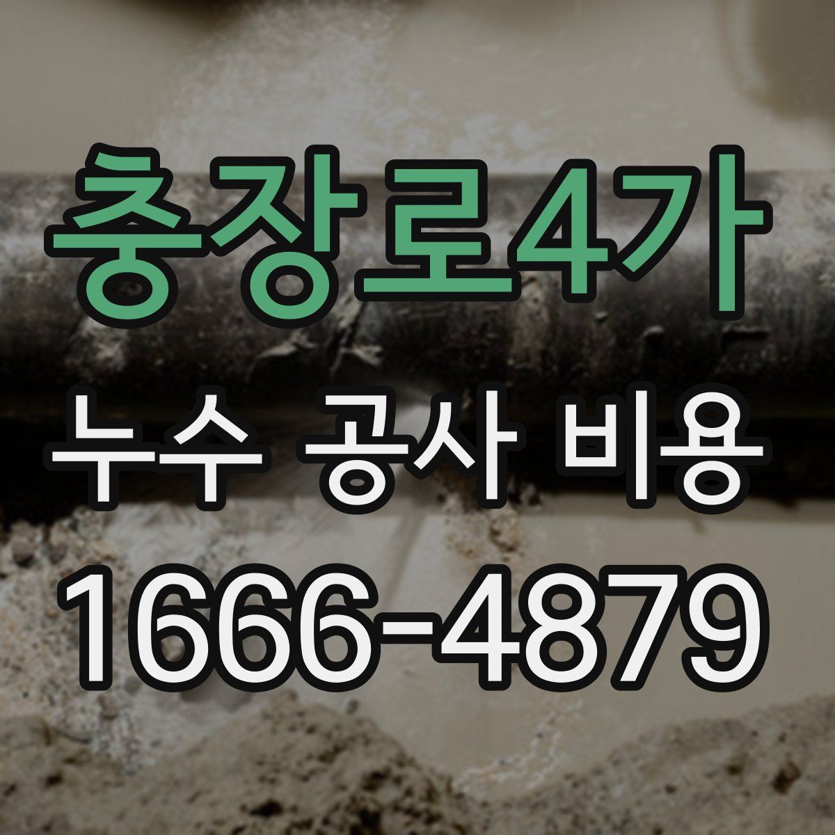 충장로4가 누수 공사 비용