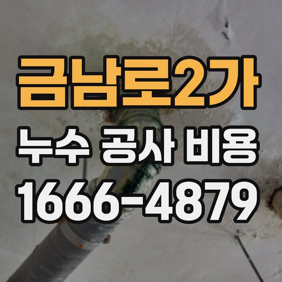 금남로2가 누수 공사 비용