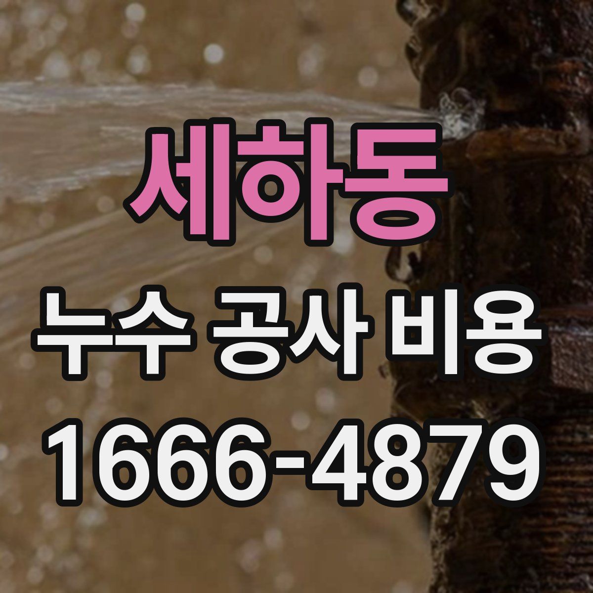 세하동 누수 공사 비용