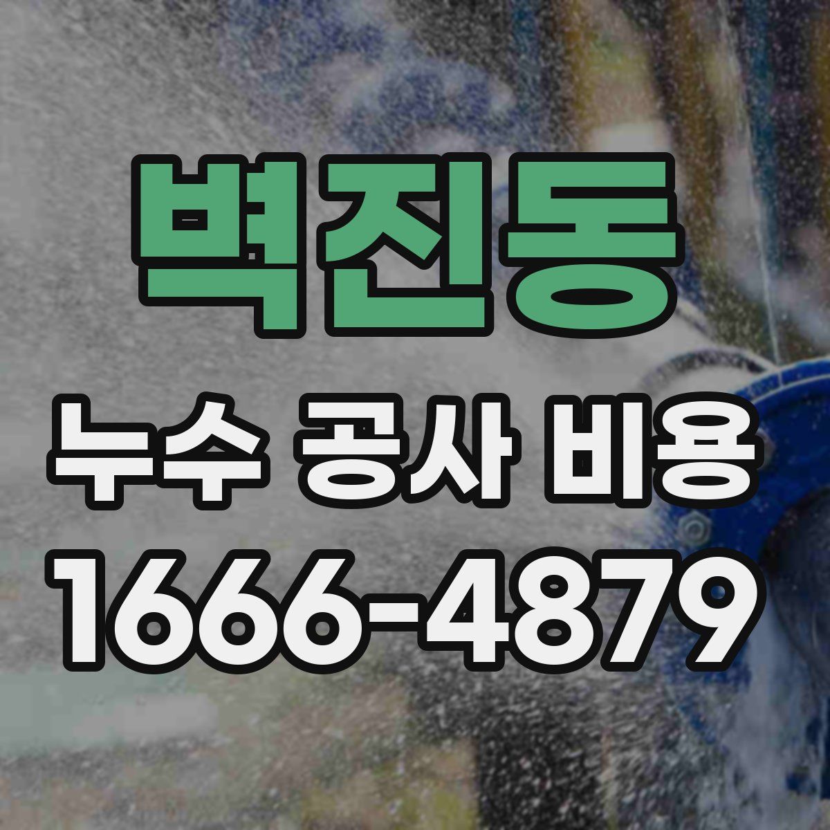 벽진동 누수 공사 비용