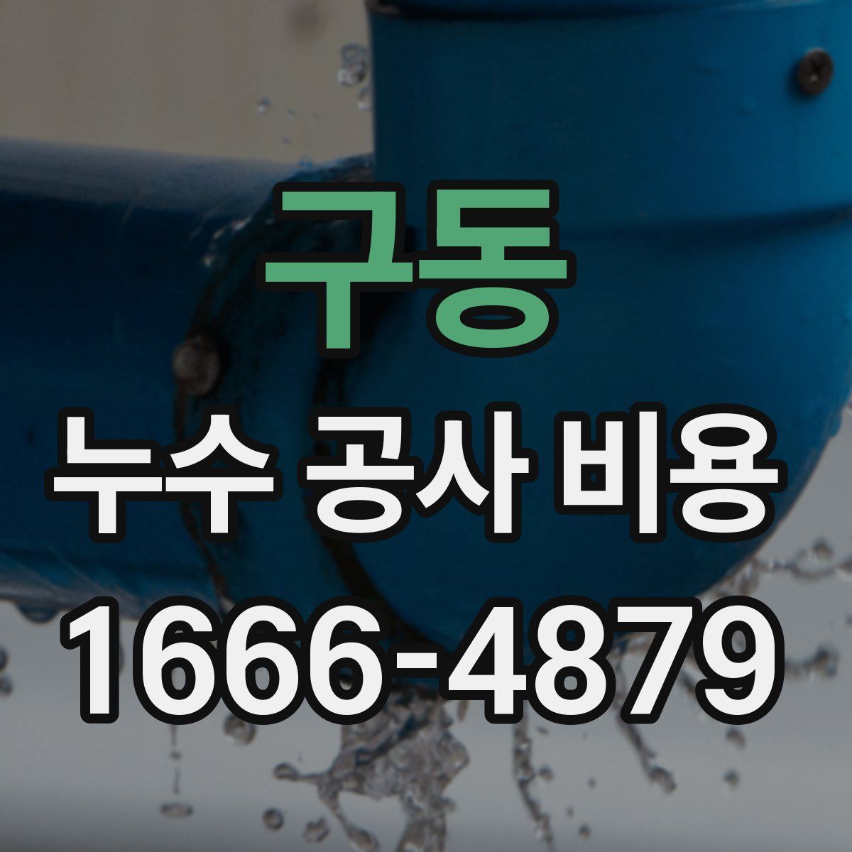 구동 누수 공사 비용