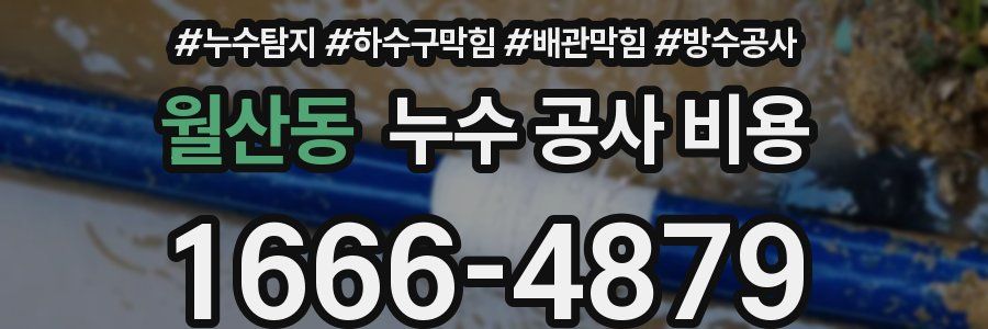 월산동 누수 공사 비용