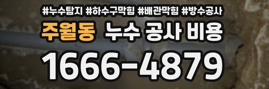 주월동 누수 공사 비용
